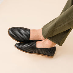 Nisolo Alejandro Woven Slip-On 2.0 Woven Black | Men Sandals & Slip Ons