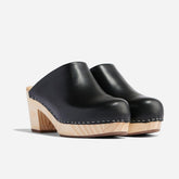 Nisolo All-Day Heeled Clog Black | Women Heels