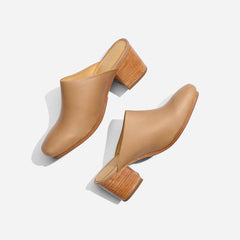 Nisolo All-Day Heeled Mule Almond | Women Loafers & Mules