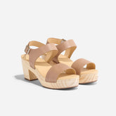 Nisolo All-Day Open Toe Clog Almond | Women Sandals