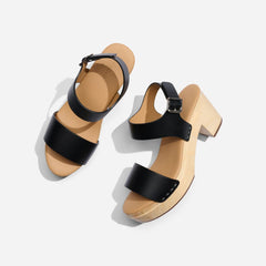 Nisolo All-Day Open Toe Clog Black | Women Sandals