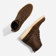 Nisolo All-Weather Mateo Boot Waxed Brown | Men Boots