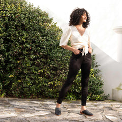 Nisolo Ama Woven Mule Woven Black | Women Loafers & Mules