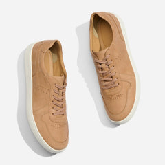 Nisolo Beto Go-To Court Sneaker Almond | Men Sneakers
