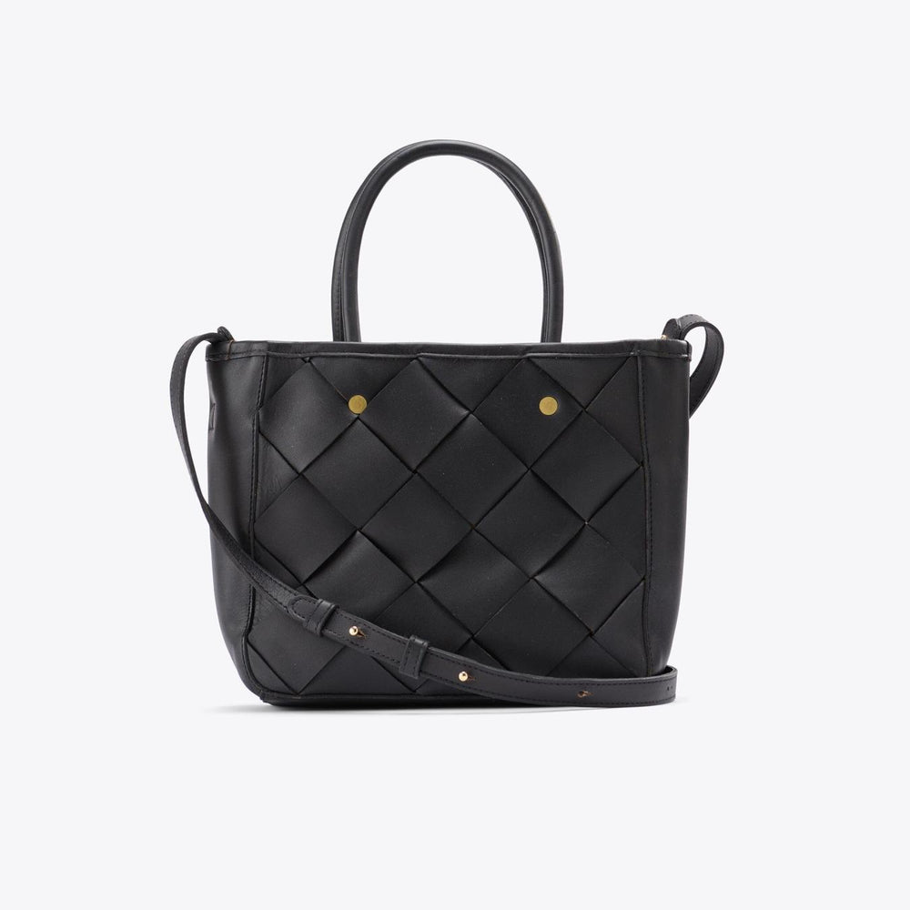 Nisolo Carry-All Handwoven Satchel Black | Women Bags & Wallets
