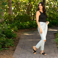 Nisolo Catalina Slide Sandal Black | Women Flats & Slip Ons