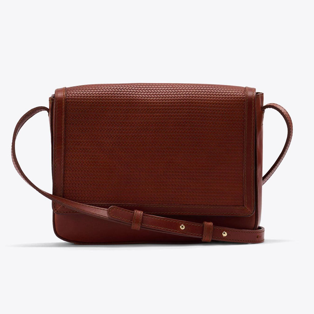 Nisolo Clara Crossbody Woven Brandy | Women Bags & Wallets