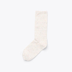 Nisolo Cotton Crew Sock Ivory Multicolor Marl | Men Socks