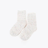 Nisolo Cotton Mid Sock Ivory Multicolor Marl | Women Socks