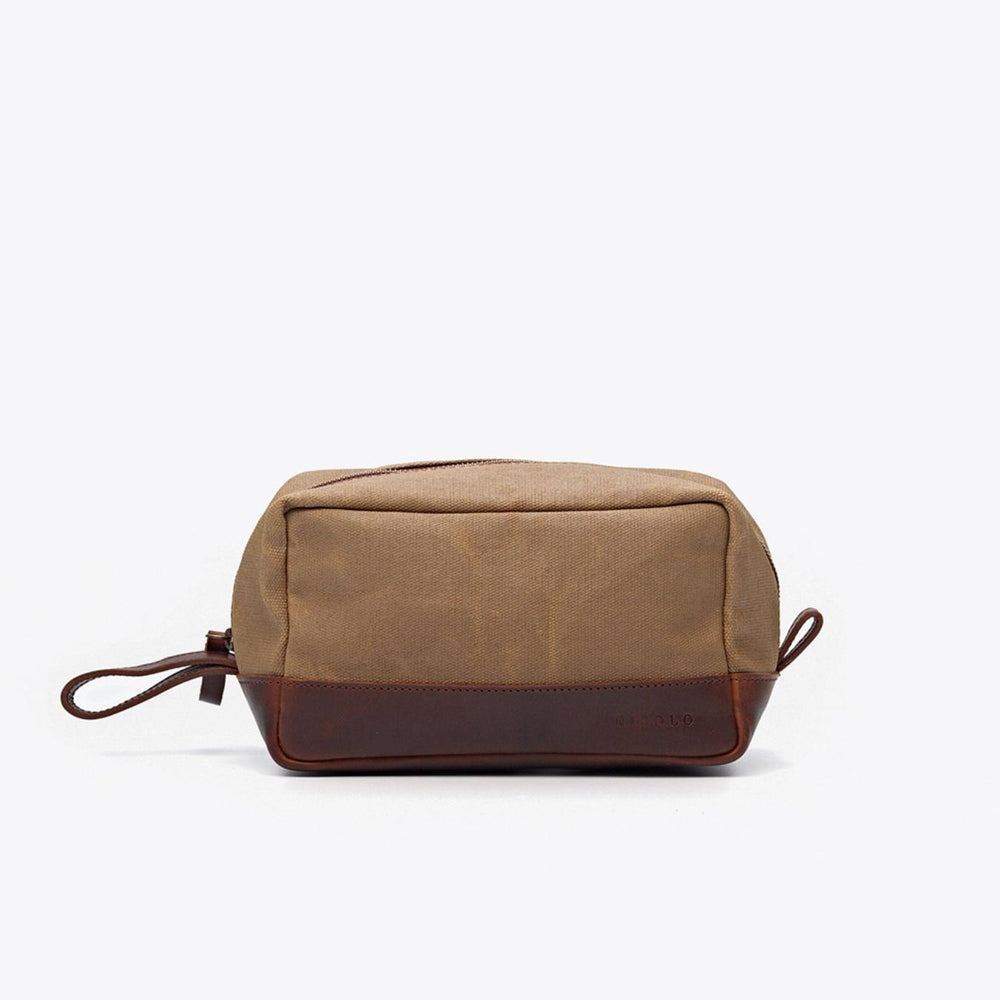 Nisolo Durango Dopp Kit Waxed Canvas | Men Bags & Wallets