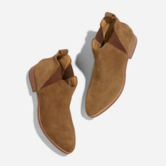 Nisolo Eva Everyday Chelsea Boot Taupe Suede | Women Boots