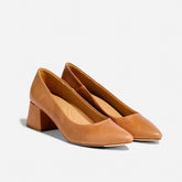 Nisolo Fiorela Go-To Mid Heel Caramel | Women Heels