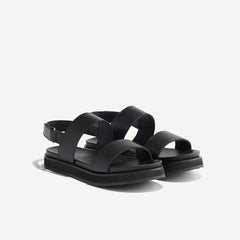 Nisolo Go-To Flatform Sandal 2.0 Black/Black | Women Sandals