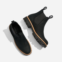 Nisolo Go-To Lug Chelsea Boot Black | Women Boots