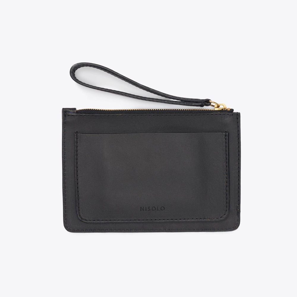 Nisolo Go-To Wristlet Clutch Black | Women Bags & Wallets