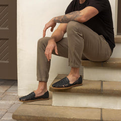 Nisolo Huarache Sandal Black | Men Sandals & Slip Ons