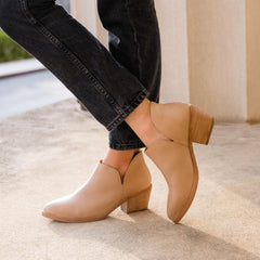 Nisolo Mia Everyday Ankle Bootie Almond | Women Heels