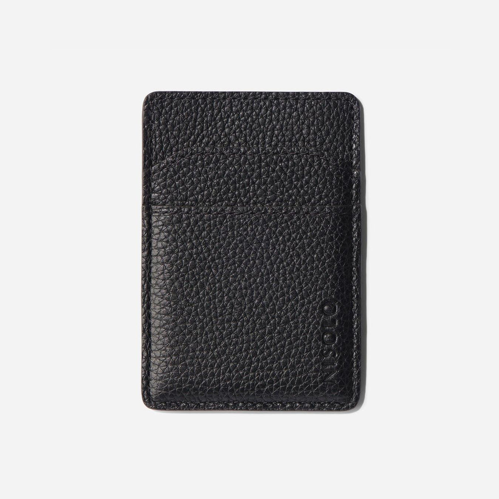 Nisolo Nico Card Case Wallet Black | Men Bags & Wallets