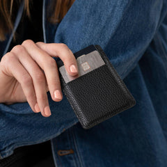 Nisolo Nico Card Case Wallet Black | Women Bags & Wallets