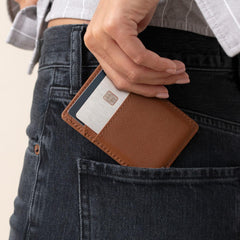 Nisolo Nico Card Case Wallet Caramel | Women Bags & Wallets