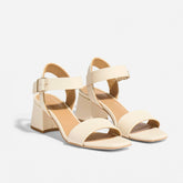 Nisolo Stella Go-To Block Heel Sandal Bone | Women Heels