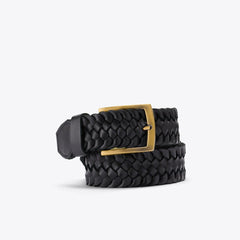 Nisolo Teyo Woven Belt Black | Men Belts