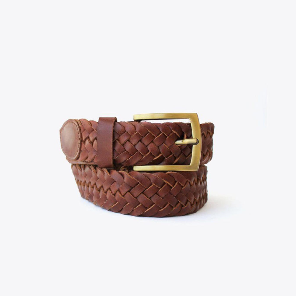 Nisolo Teyo Woven Belt Brandy | Men Belts