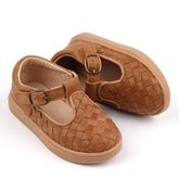 Nisolo Woven Hard Sole T-Bar Walnut | Baby Baby, Toddler & Kids Shoes