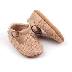 Nisolo Woven Soft Sole T-Bar Stone | Baby Baby, Toddler & Kids Shoes
