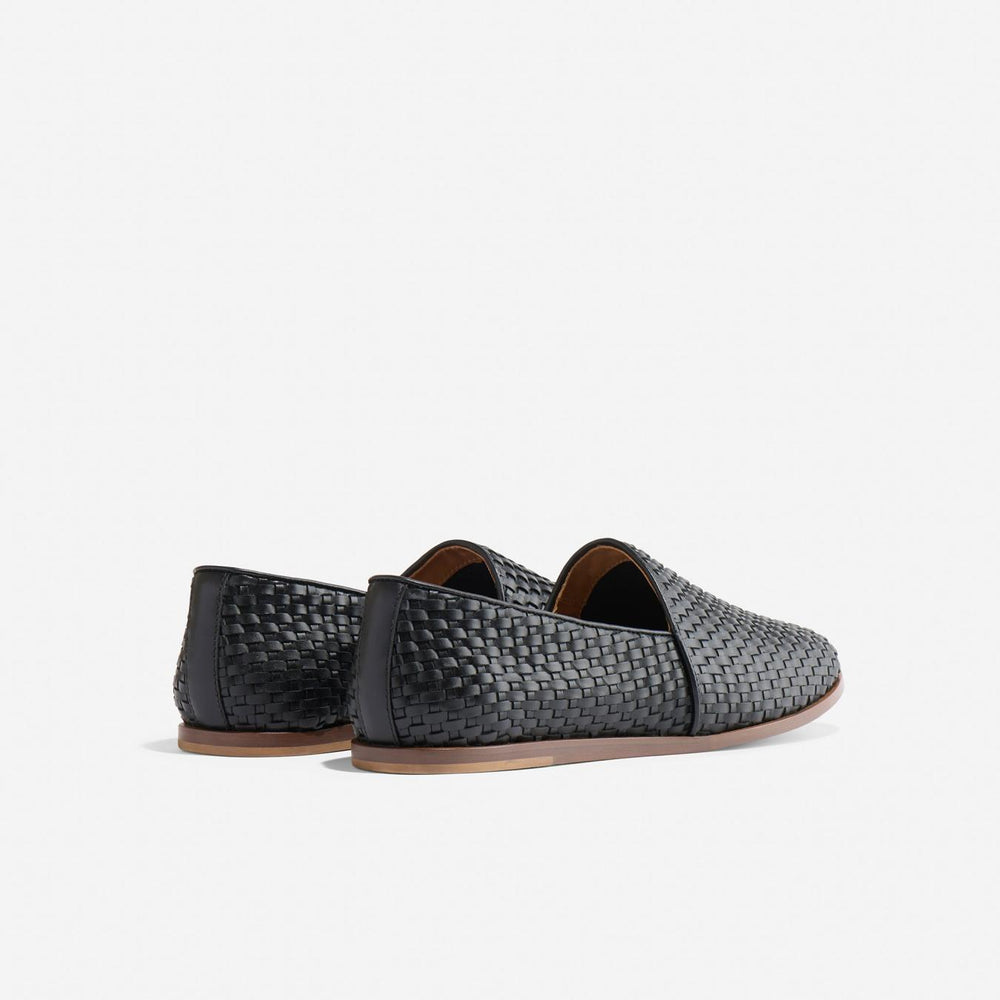 Nisolo Alejandro Woven Slip-On 2.0 Woven Black | Men Sandals &amp; Slip Ons