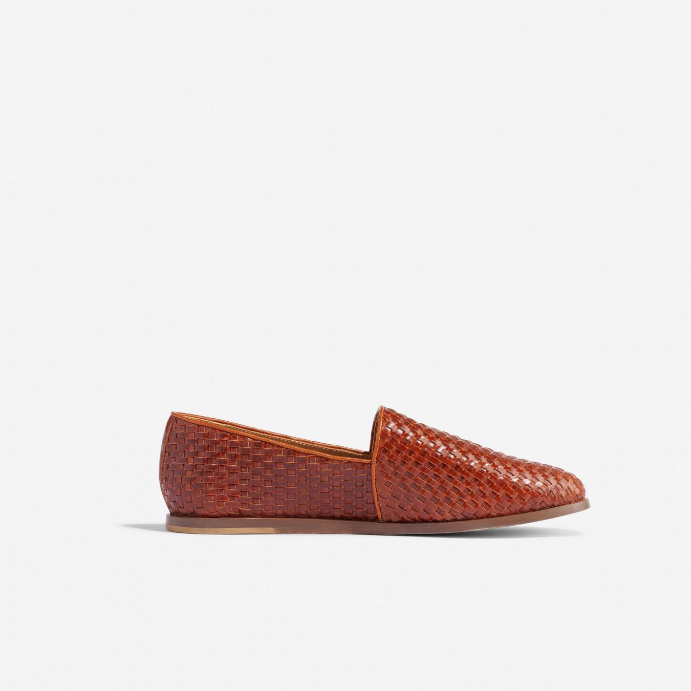Nisolo Alejandro Woven Slip-On 2.0 Woven Brandy | Men Sandals &amp; Slip Ons
