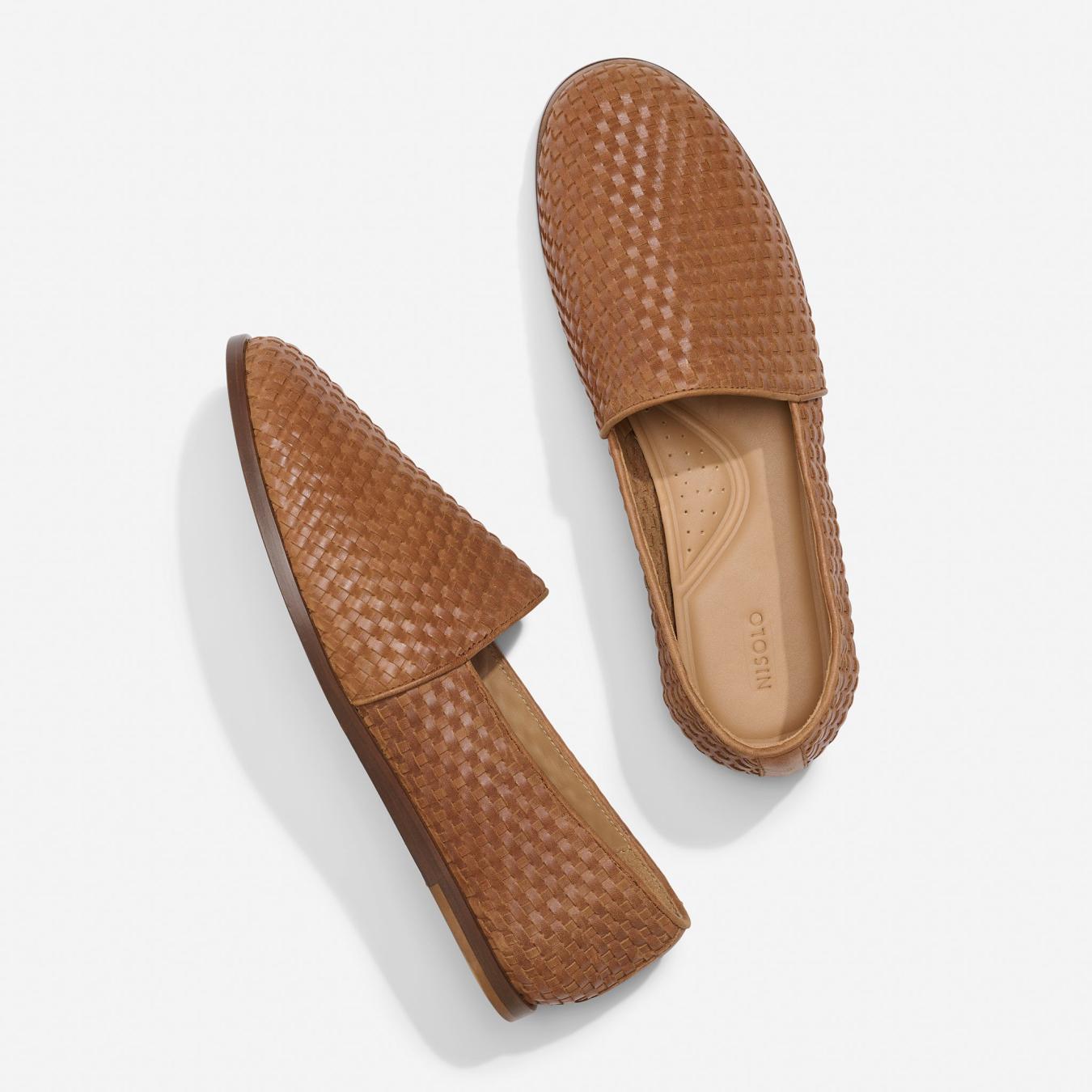 Nisolo Alejandro Woven Slip-On 2.0 Woven Brown | Men Sandals &amp; Slip Ons