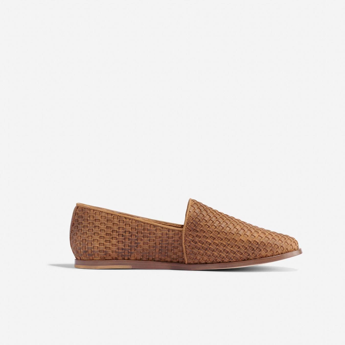 Nisolo Alejandro Woven Slip-On 2.0 Woven Tobacco | Men Sandals &amp; Slip Ons