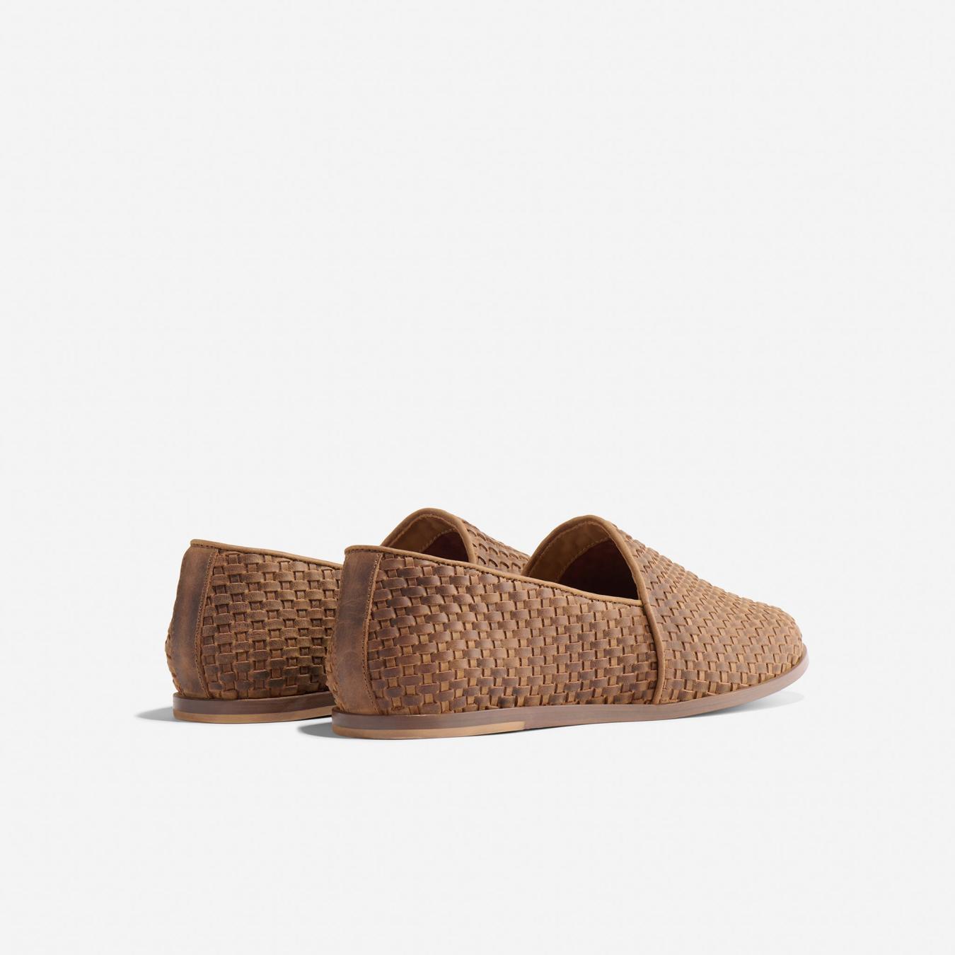 Nisolo Alejandro Woven Slip-On 2.0 Woven Tobacco | Men Sandals &amp; Slip Ons