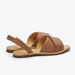 Nisolo All-Day Cross Strap Sandal Almond | Women Sandals