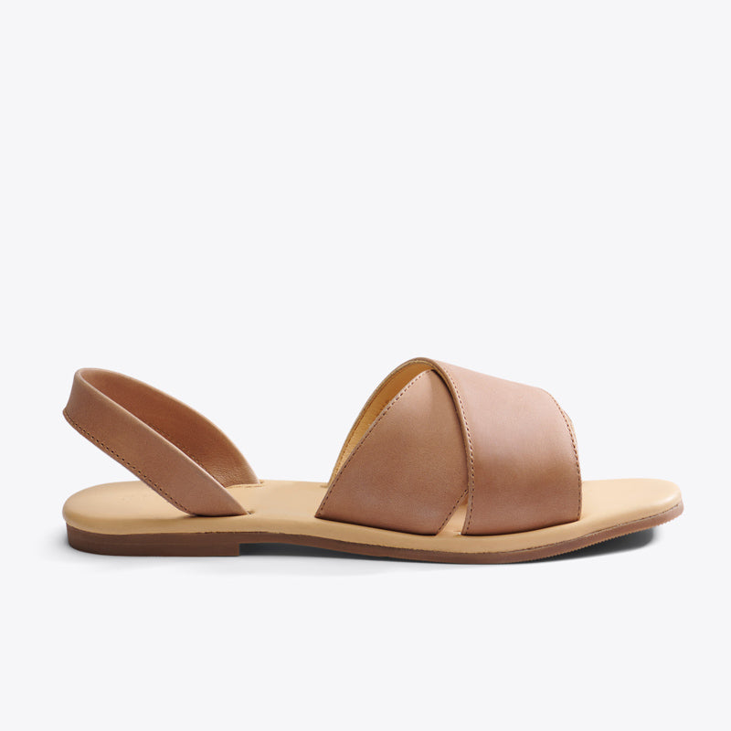 Nisolo All-Day Cross Strap Sandal Almond | Women Sandals