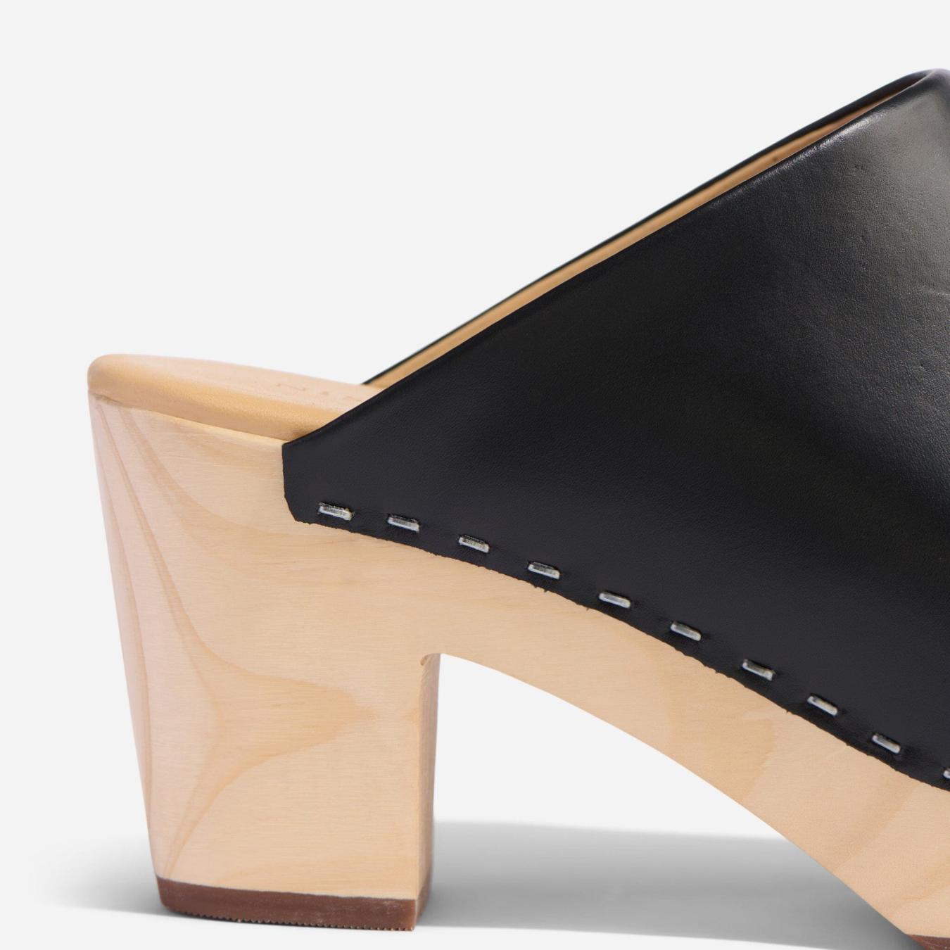 Nisolo All-Day Heeled Clog Black | Women Heels