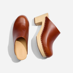 Nisolo All-Day Heeled Clog Brandy | Women Heels