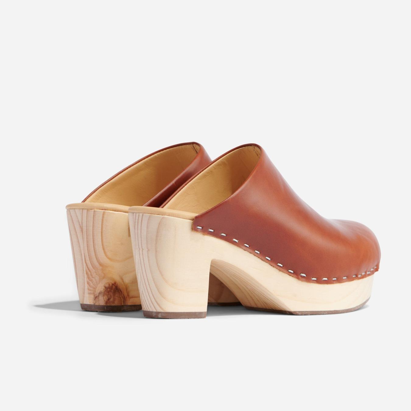 Nisolo All-Day Heeled Clog Brandy | Women Heels