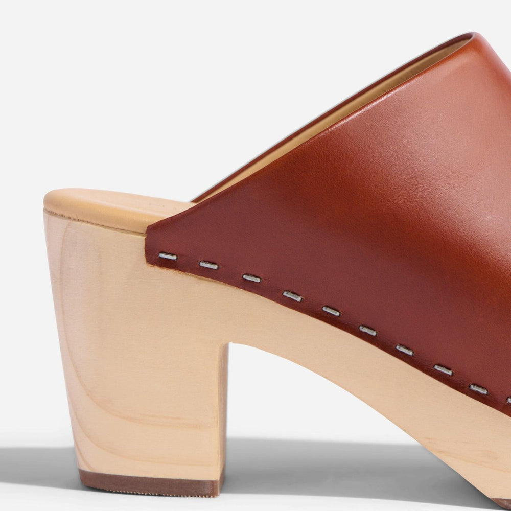 Nisolo All-Day Heeled Clog Brandy | Women Heels