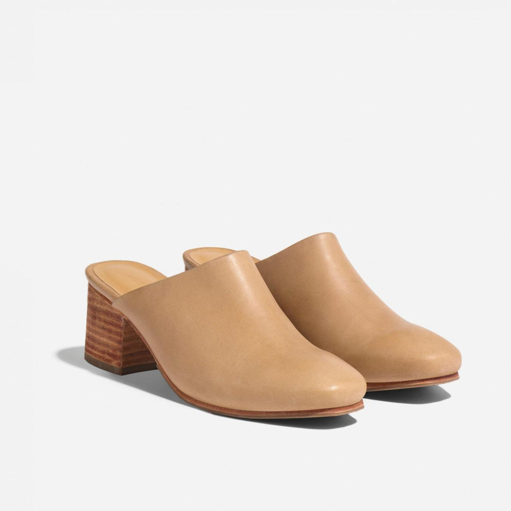 Nisolo All-Day Heeled Mule Almond | Women Loafers &amp; Mules
