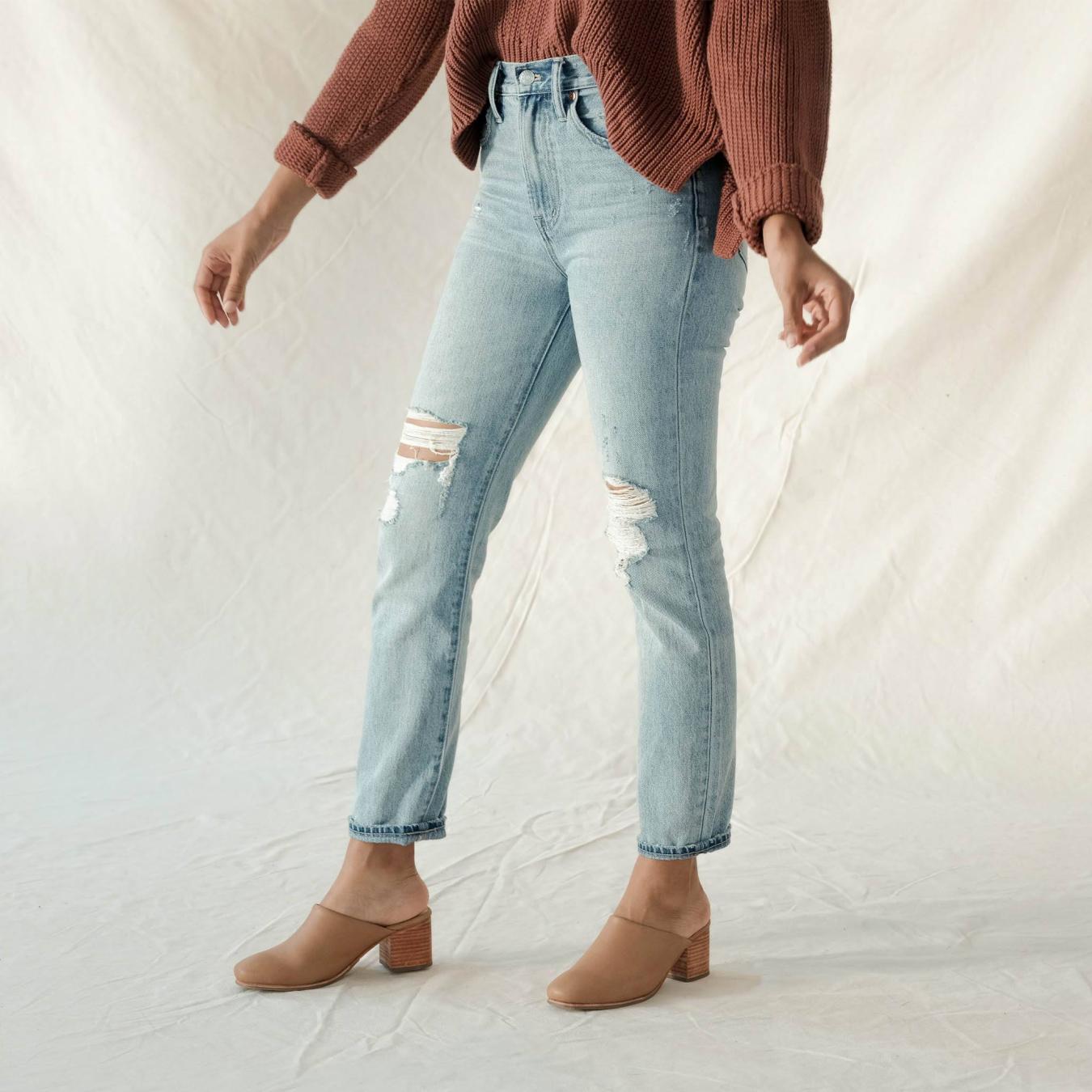 Nisolo All-Day Heeled Mule Almond | Women Loafers &amp; Mules