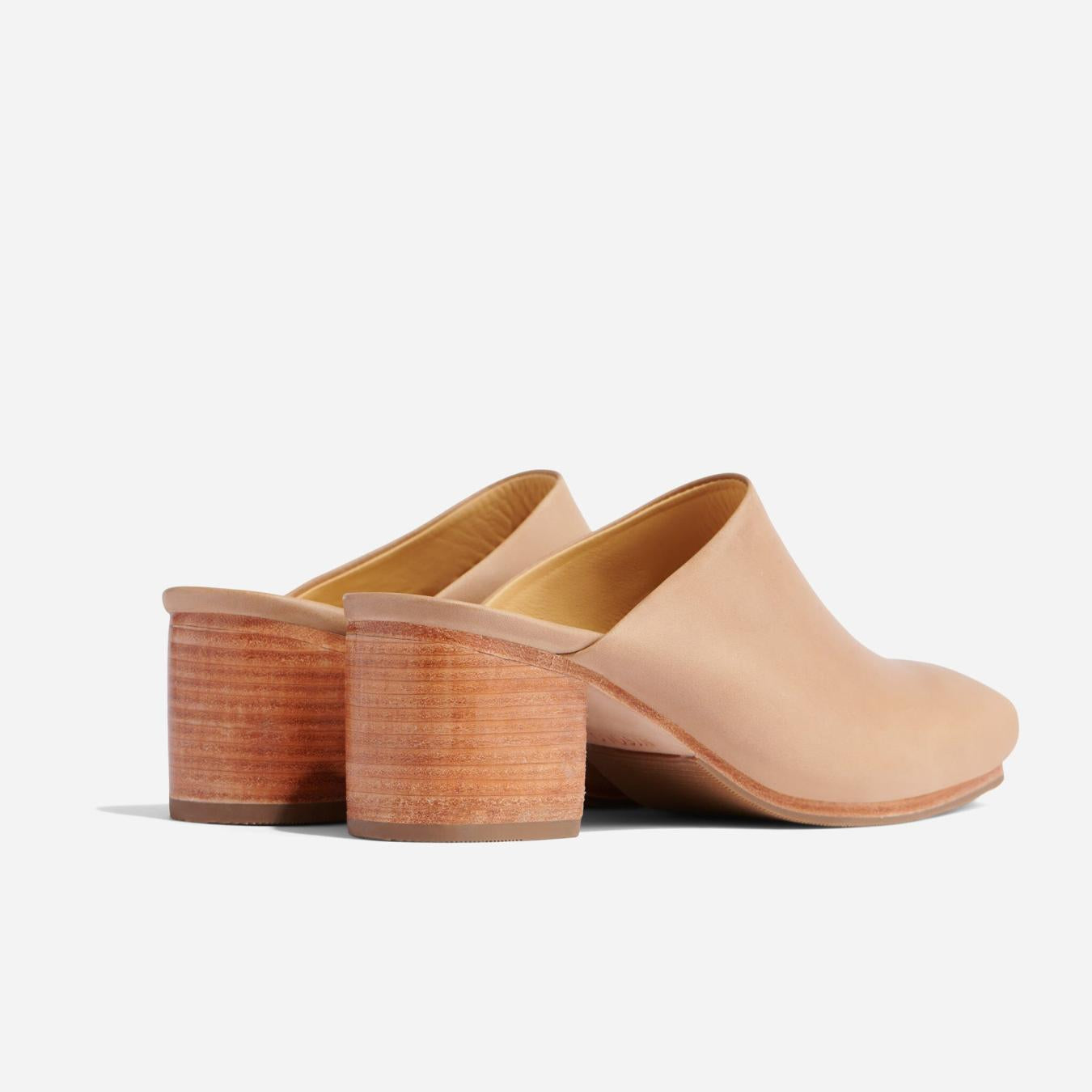 Nisolo All-Day Heeled Mule Almond | Women Loafers &amp; Mules