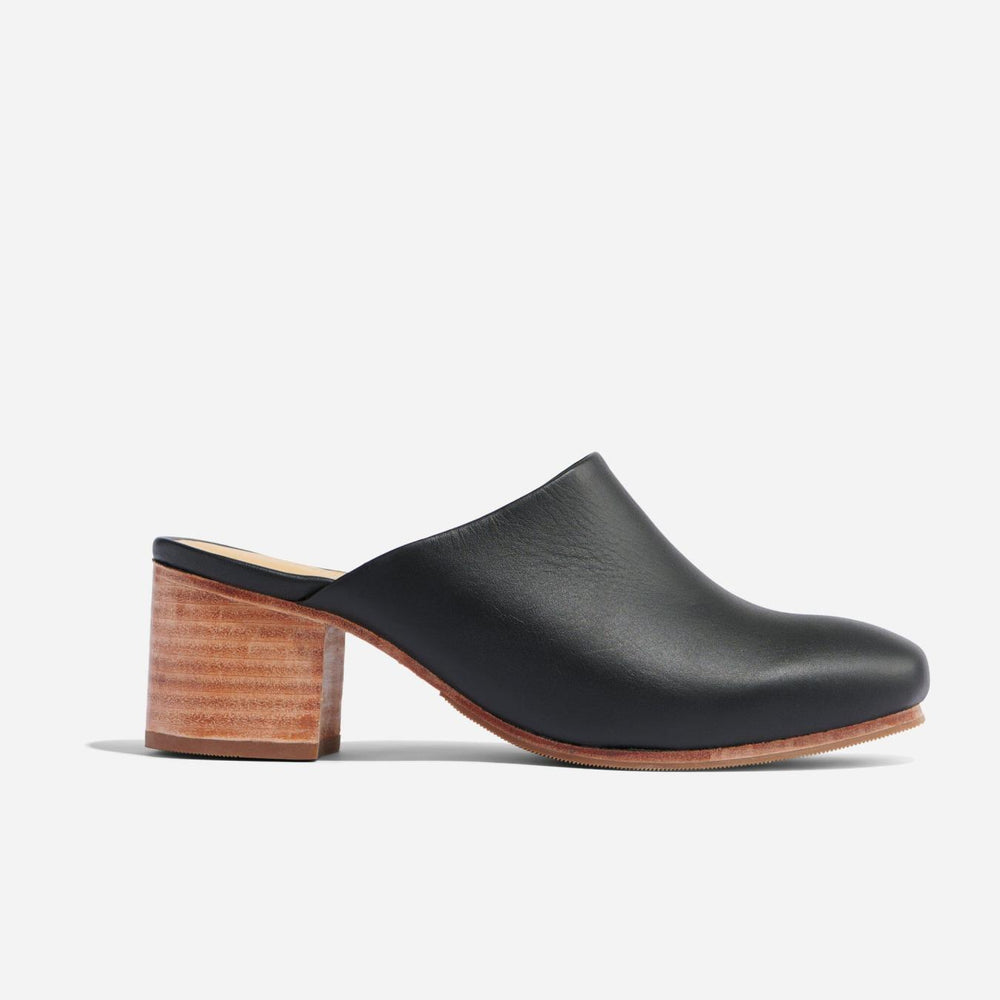 Nisolo All-Day Heeled Mule Black | Women Loafers &amp; Mules