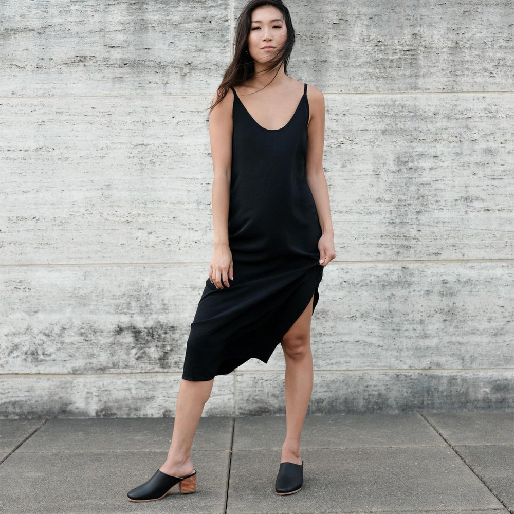 Nisolo All-Day Heeled Mule Black | Women Loafers &amp; Mules