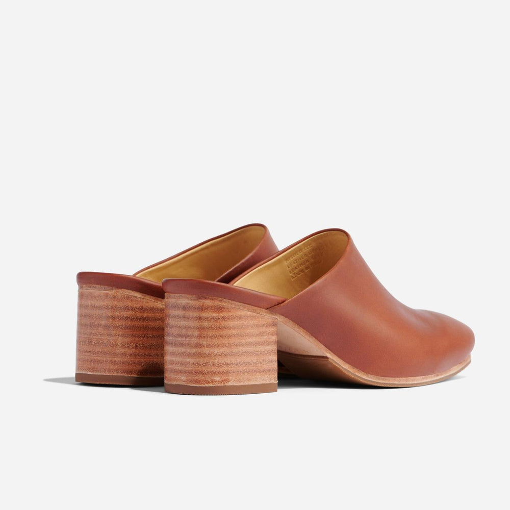 Nisolo All-Day Heeled Mule Brandy | Women Heels