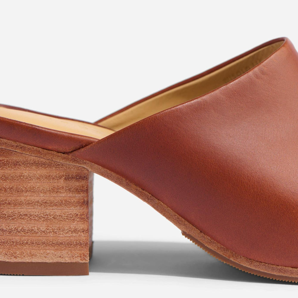 Nisolo All-Day Heeled Mule Brandy | Women Heels