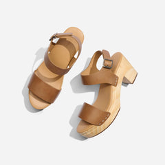 Nisolo All-Day Open Toe Clog Almond | Women Sandals