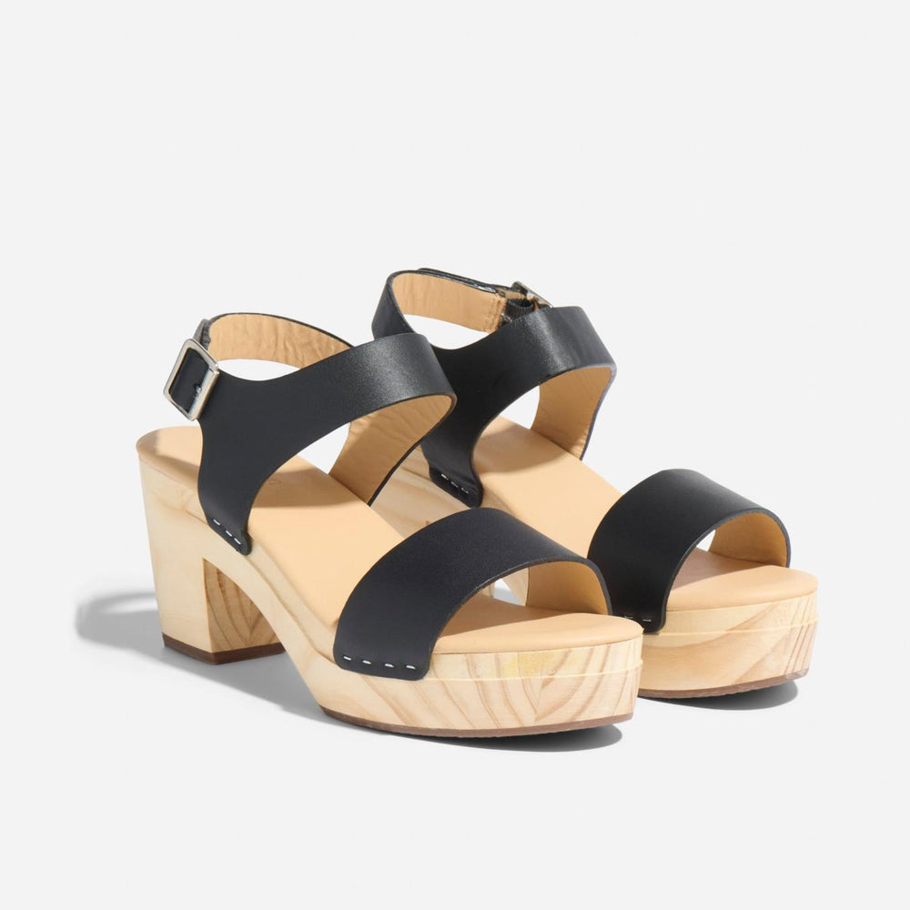 Nisolo All-Day Open Toe Clog Black | Women Sandals