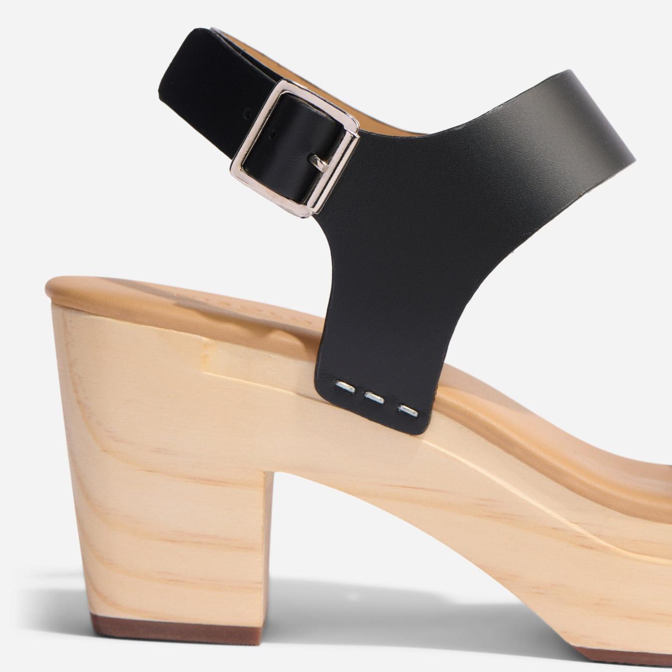 Nisolo All-Day Open Toe Clog Black | Women Sandals